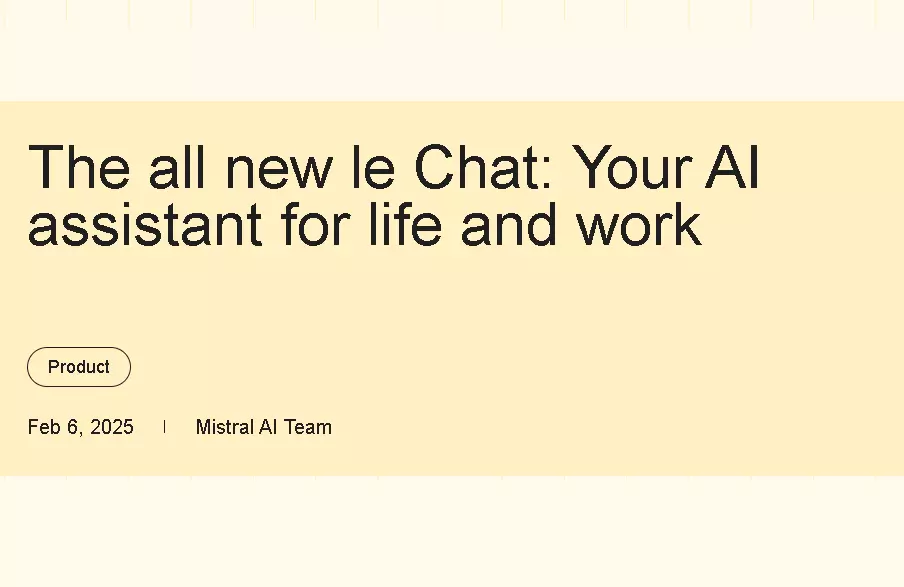 Mistral AI 正式推出 iOS 和 Android 版 Le Chat，能撼動 ChatGPT 的地位嗎？